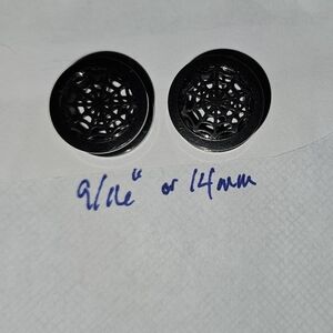 Spider Web Black Plugs